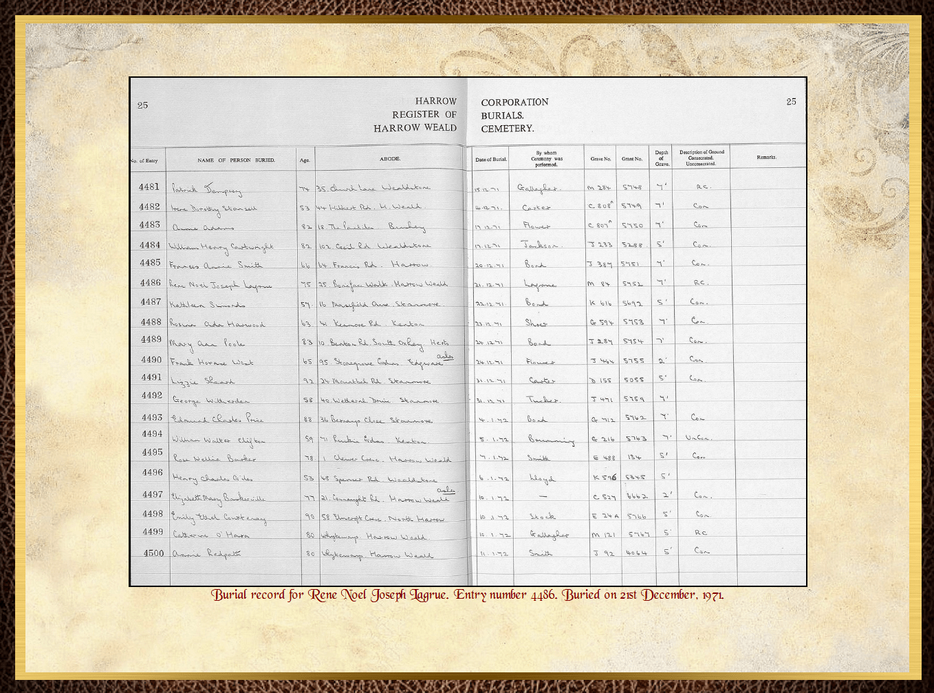 Daughter of John Charles Fitzpatrick & Annie Barrow