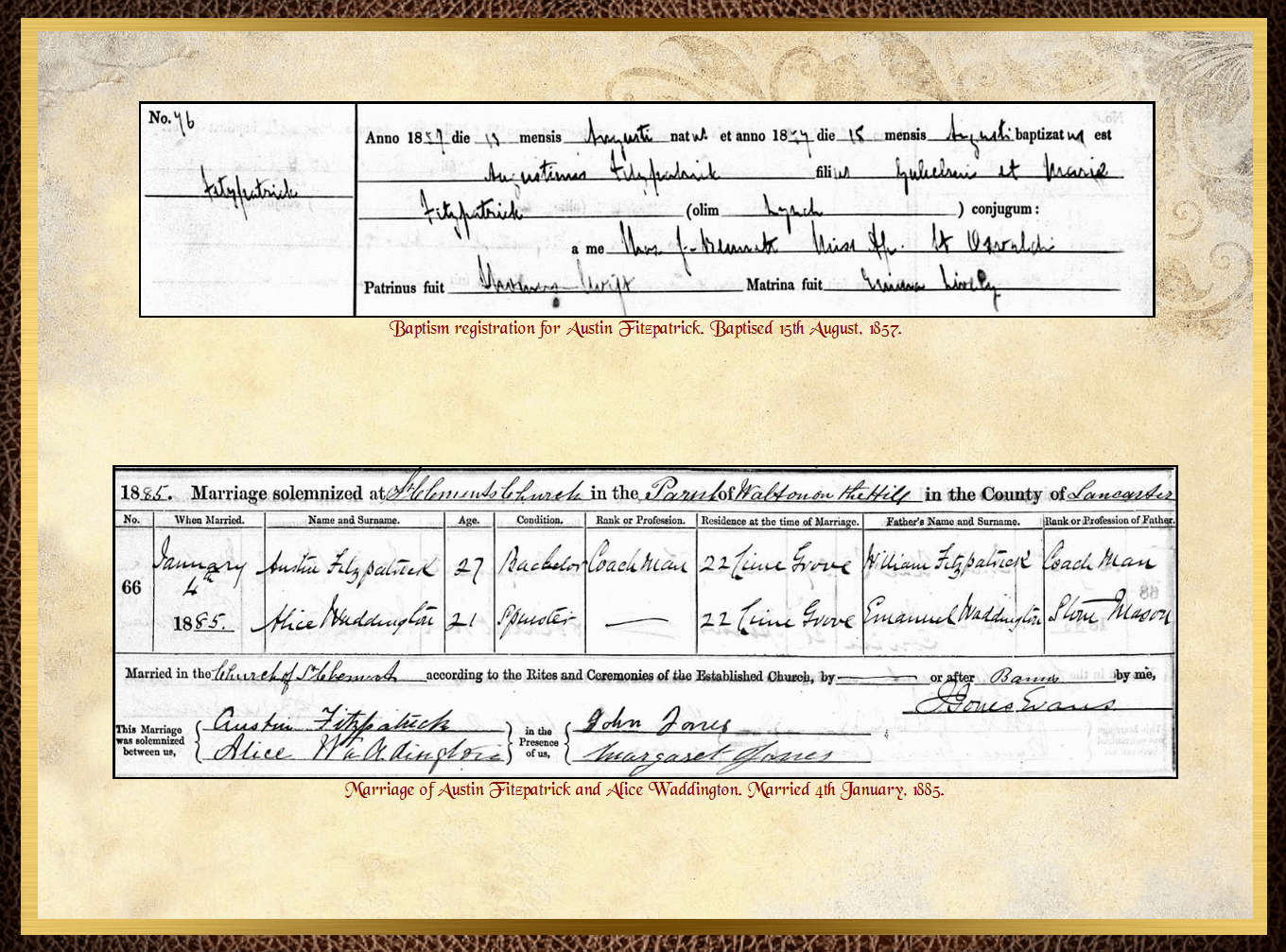 Son of William Charles Fitzpatrick & Mary Frances Lynch