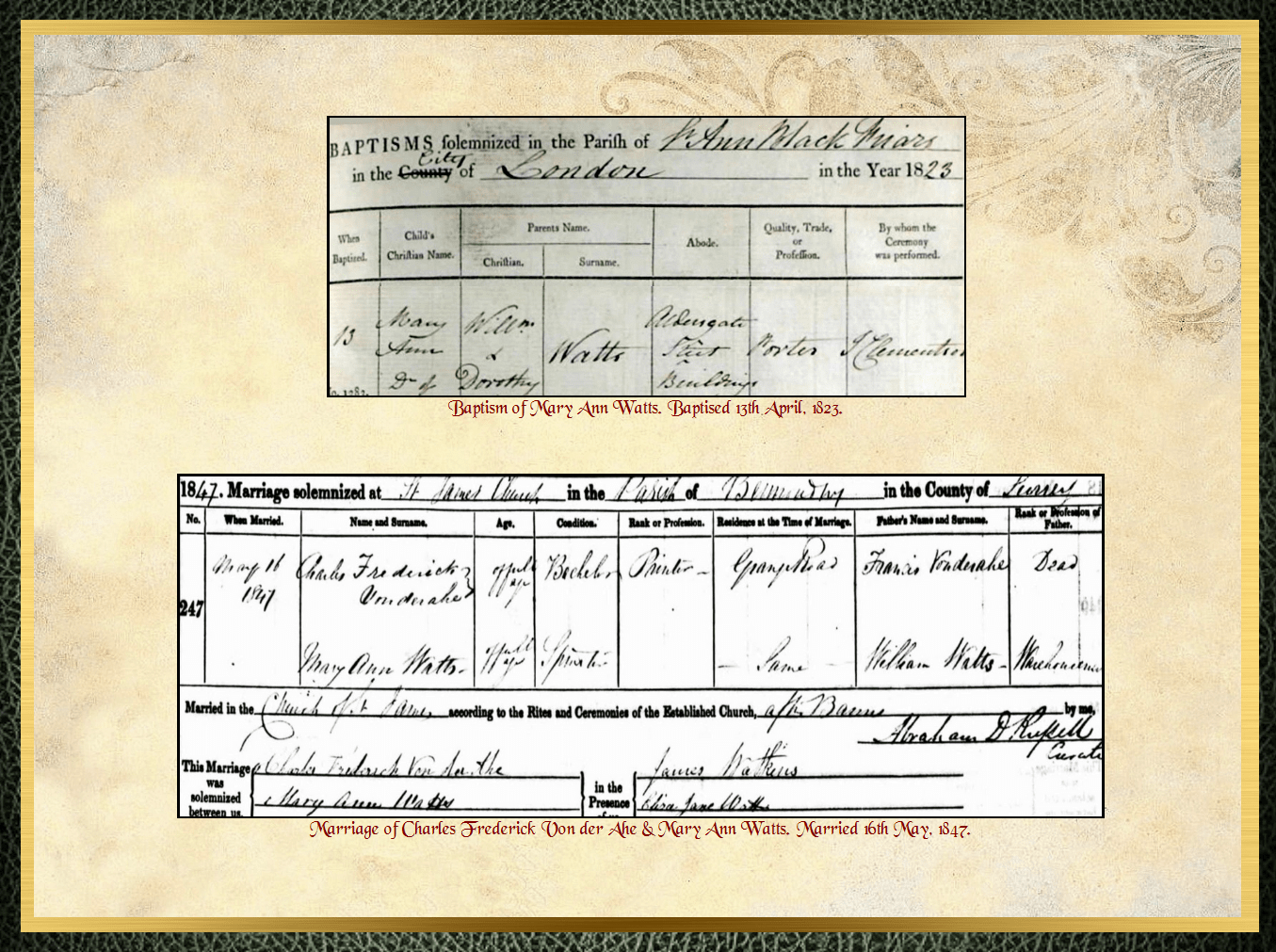 My 3rd Great Grandparents