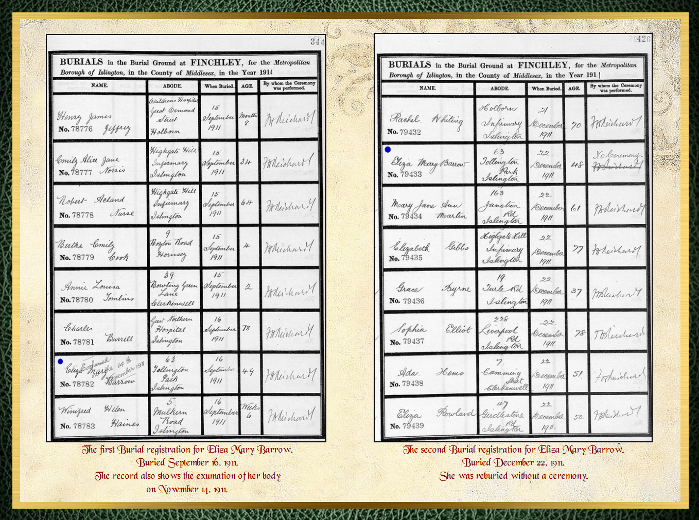 Daughter of William Thomas Barrow & Eliza Jane Watts