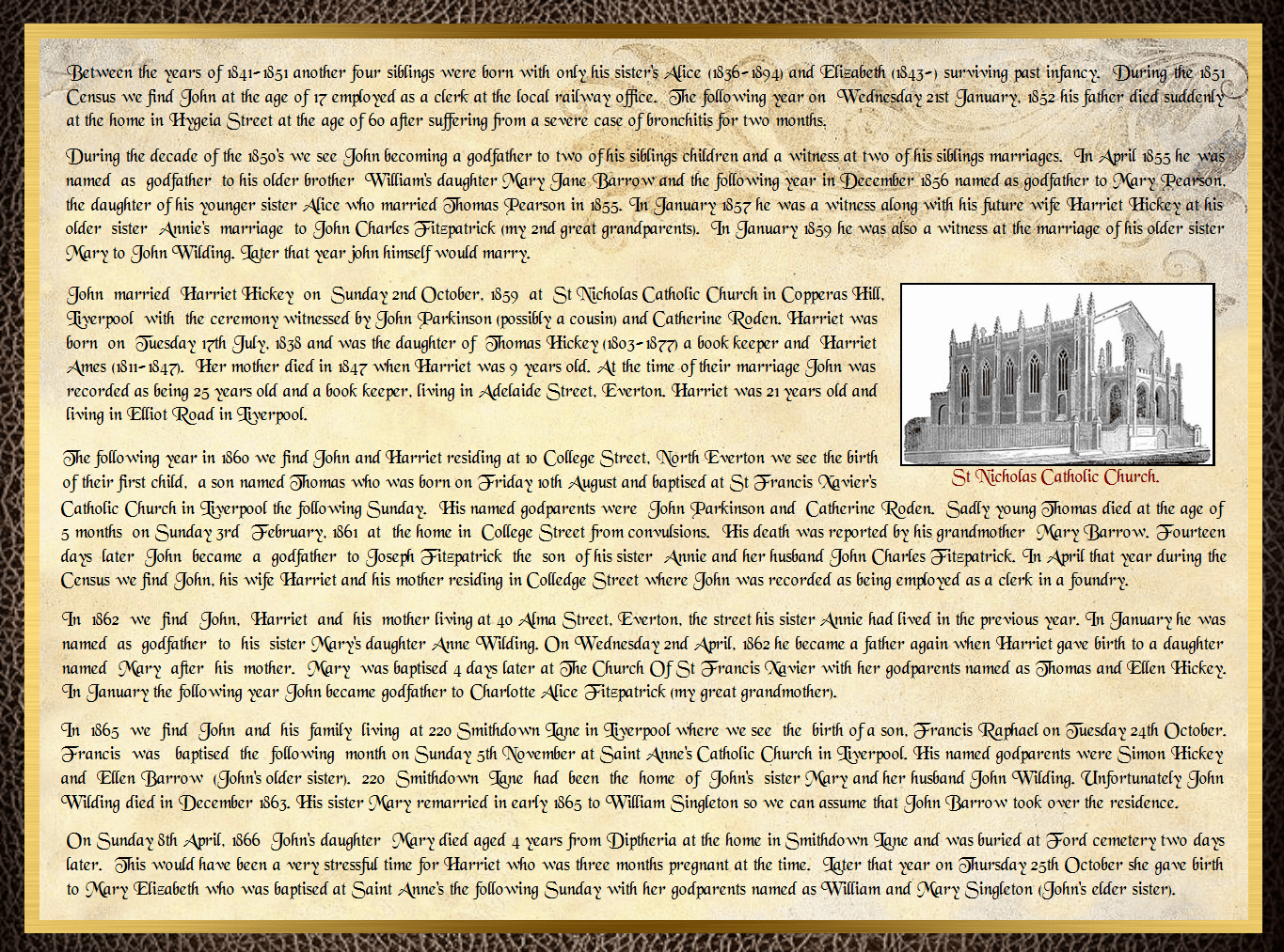 Son of James Barrow & Mary Parkinson