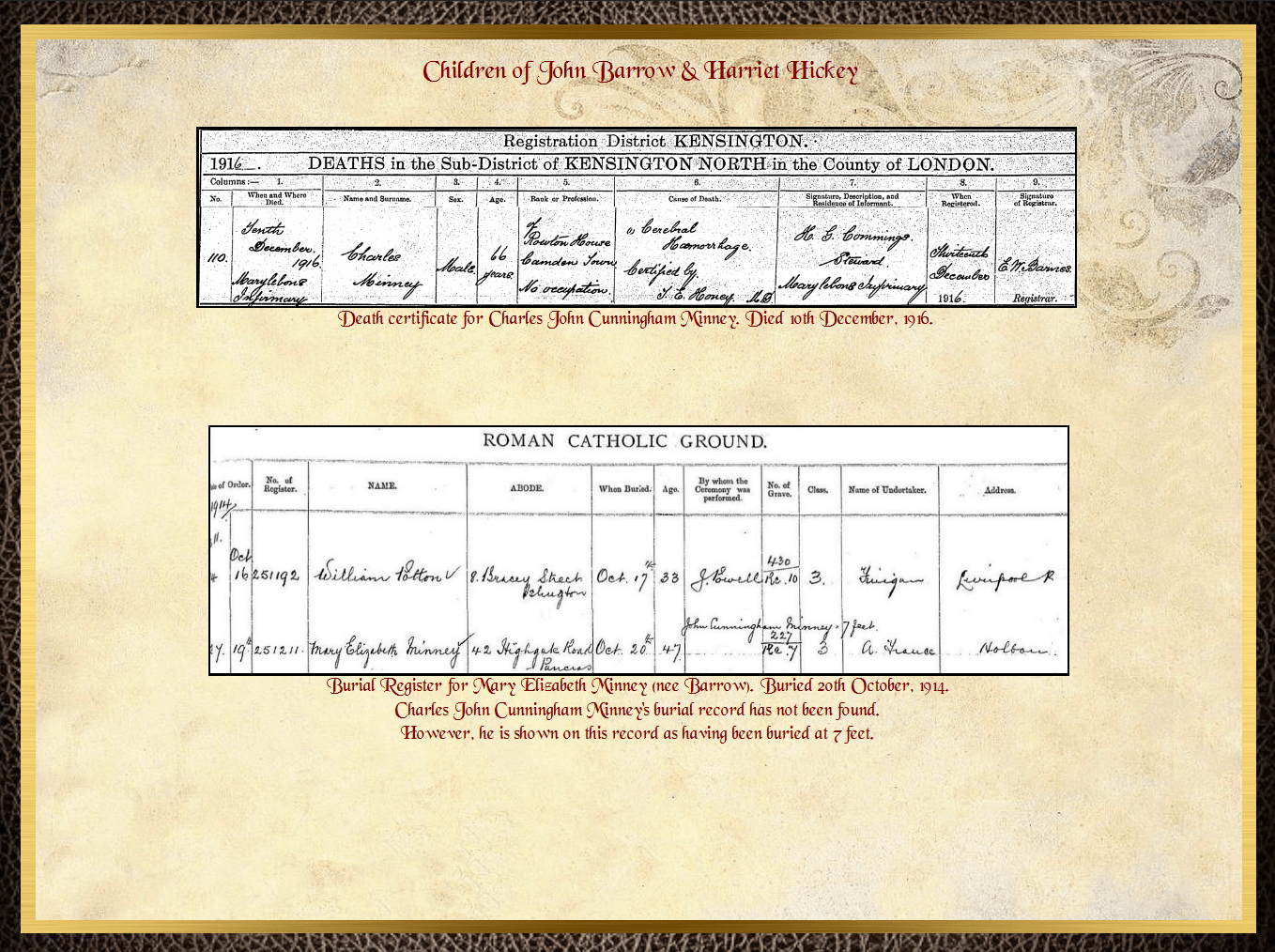 Son of James Barrow & Mary Parkinson