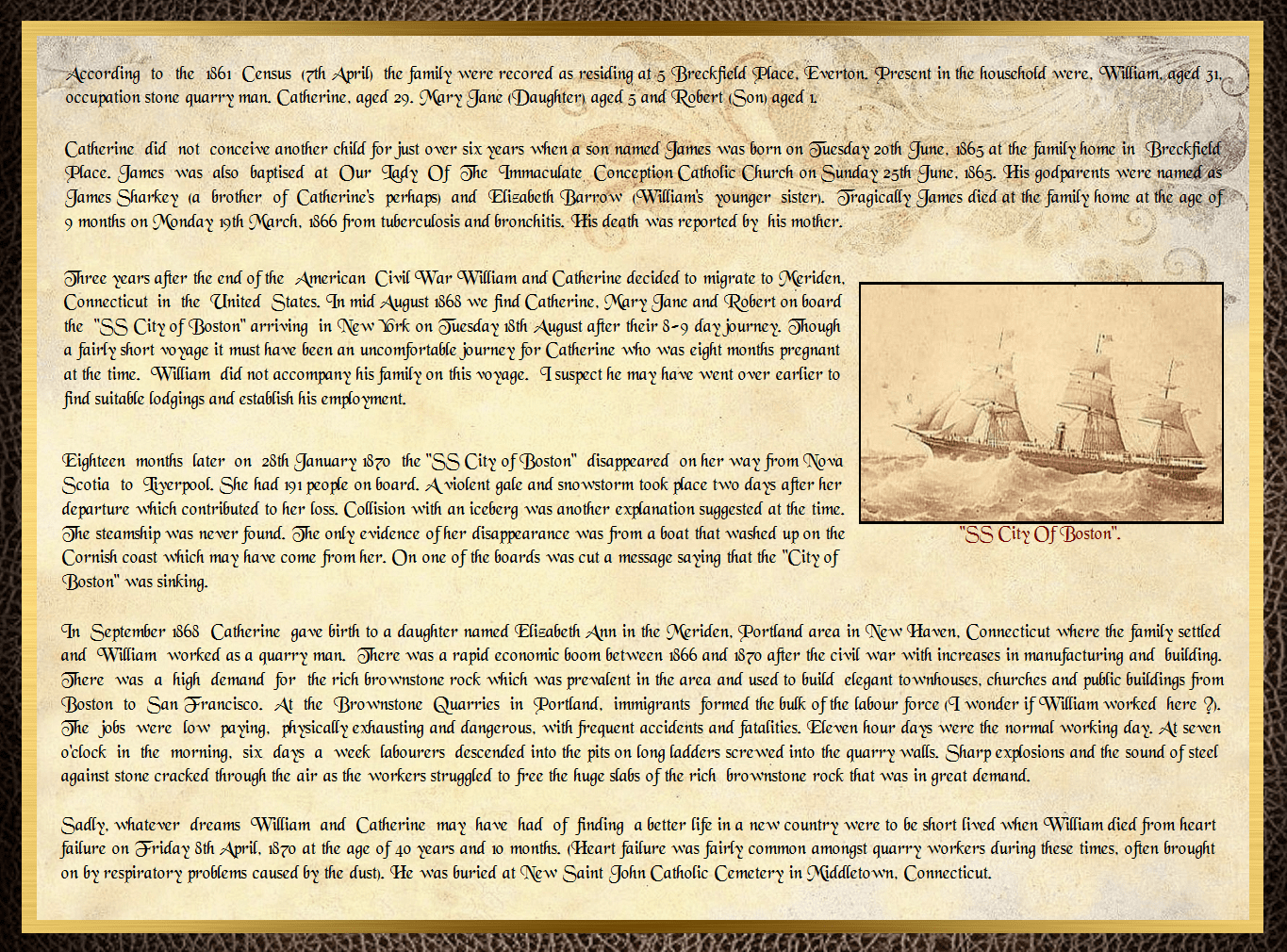 Son of James Barrow & Mary Parkinson