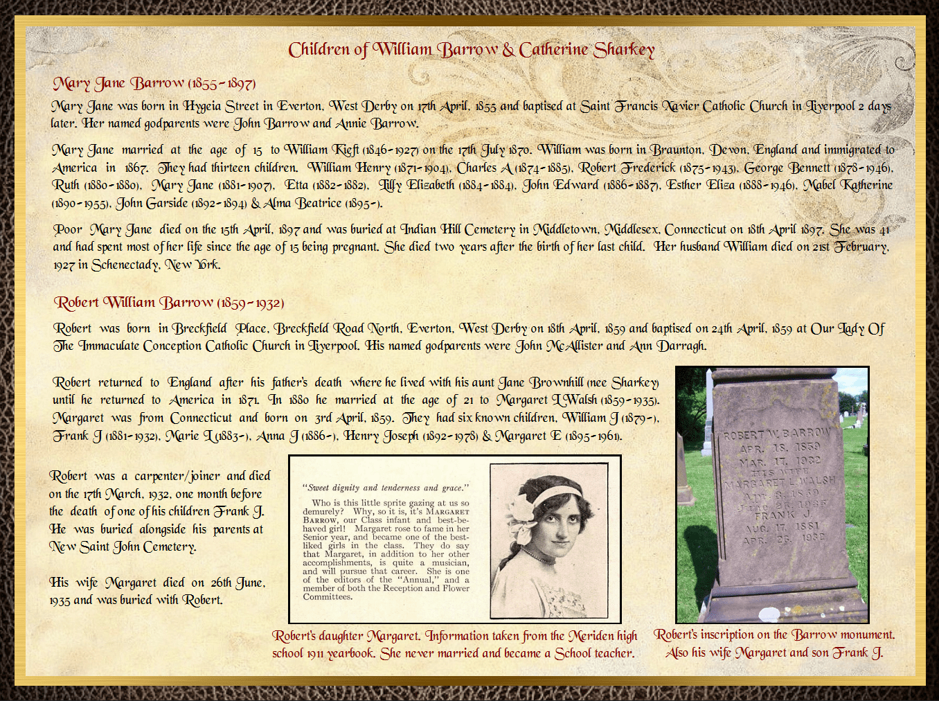 Son of James Barrow & Mary Parkinson