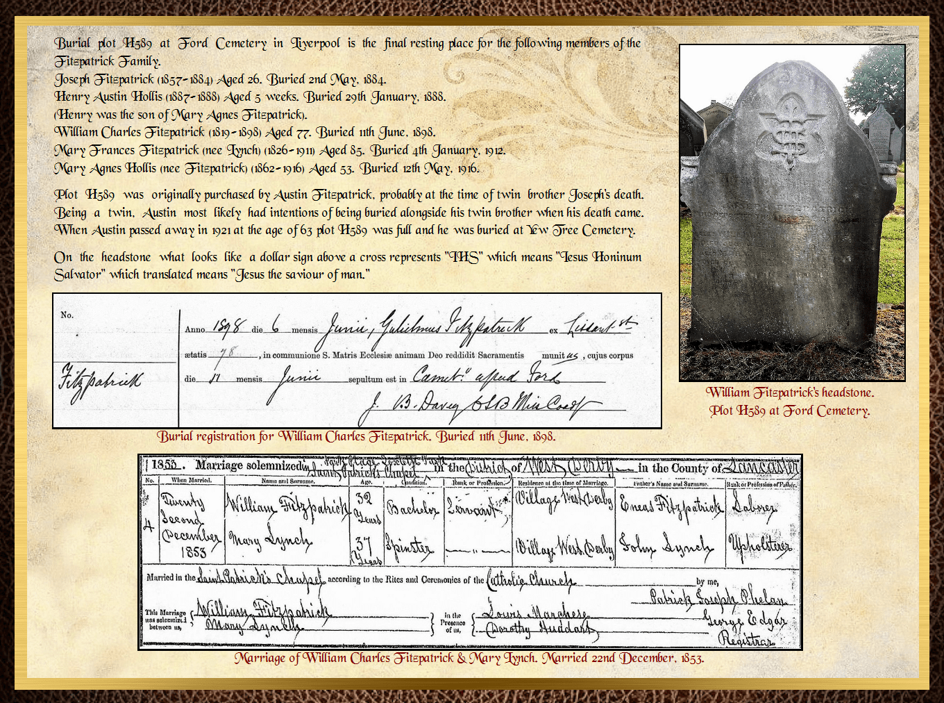 Son of Eneas Fitzpatrick & Mary Small