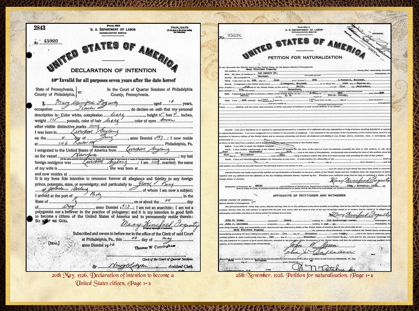 Daughter of John Charles Fitzpatrick & Annie Barrow